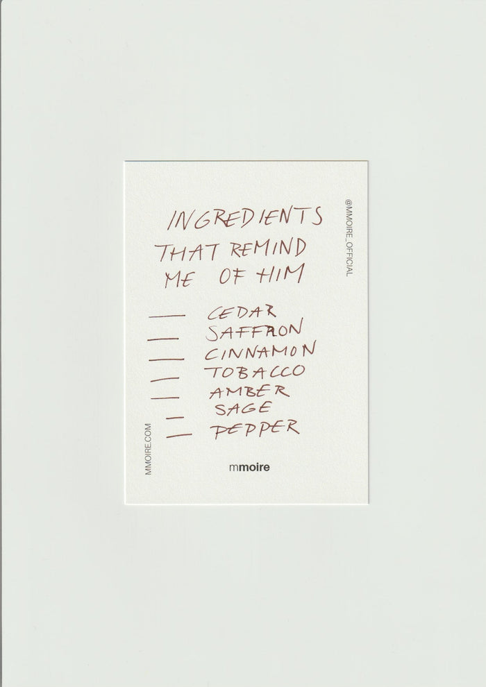 Ingredients that remind me of him